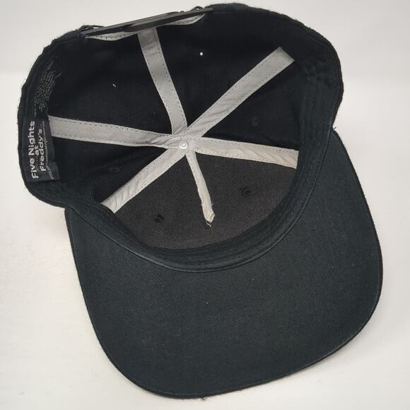 Five Nights At Freddy's Fazbear's Pizza Snapback 5 Panel Cap Black One Size - Picture 7 of 9